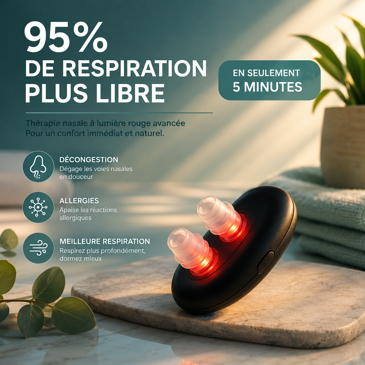 Appareil Sinusite Helloaxio™ — Respirez Enfin Librement en 10 Minutes